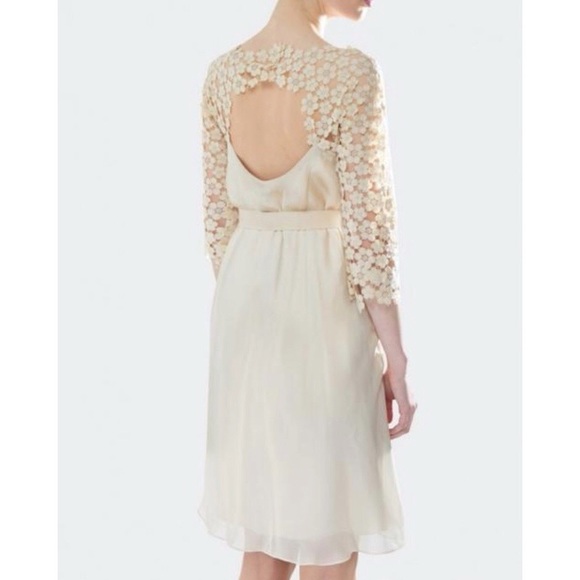 Hoss Intropia Pink and Beige Lace Flowy Dress - Picture 11 of 12